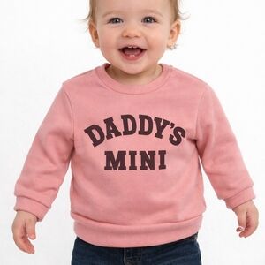 Pink Kids Sweatshirt - Daddy's Mini